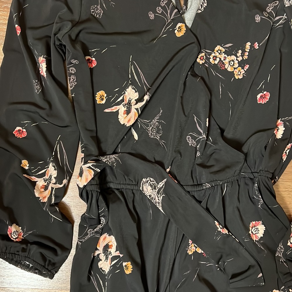 Maurices Floral Long Sleeve Jumpsuit NWT
